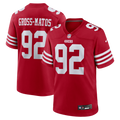 San Francisco 49ers Yetur Gross-Matos Nike Scarlet Team Game Jersey