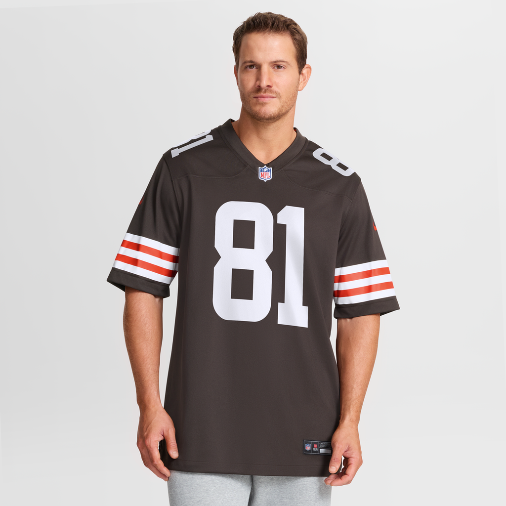 Cleveland Browns Luke Floriea Nike Brown Team Game Jersey