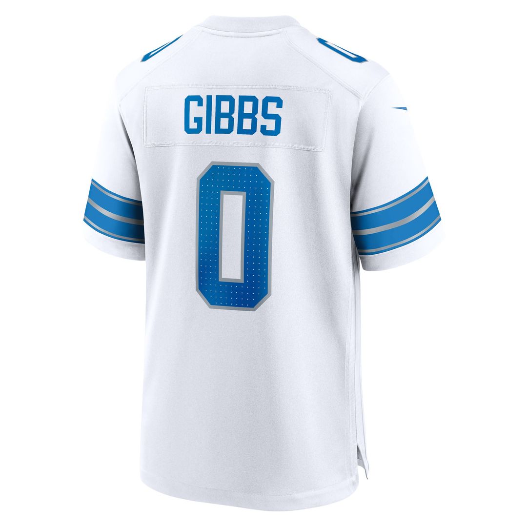 Detroit Lions Jahmyr Gibbs Nike Blue Game Player Jersey