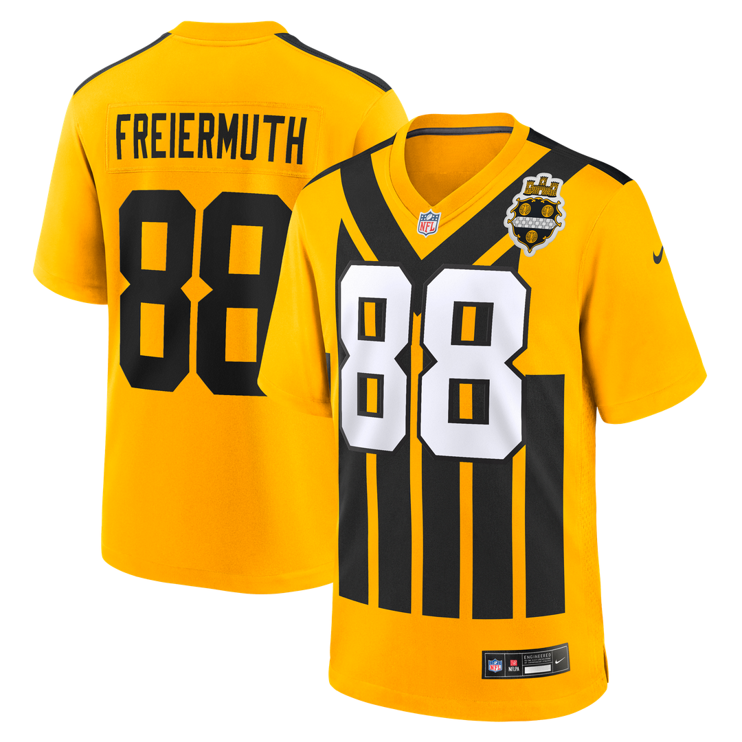 Pittsburgh Steelers Pat Freiermuth Nike Gold Alternate 1933 Throwback Game Jersey