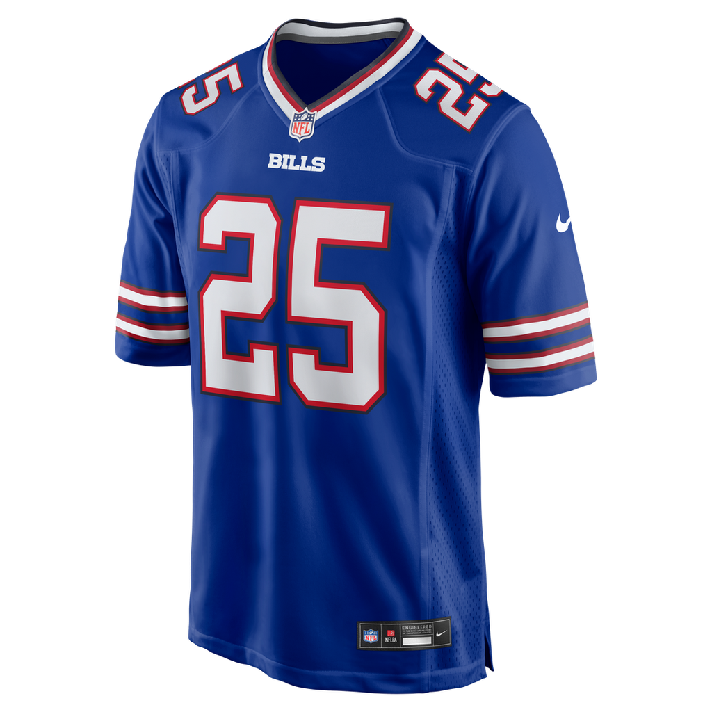 Buffalo Bills Ty Johnson Nike Royal Team Game Jersey