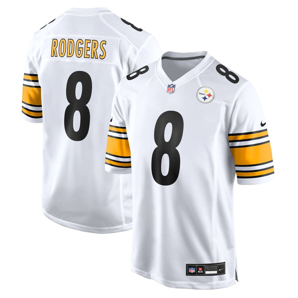 Pittsburgh Steelers Aaron Rodgers Nike White Game Jersey