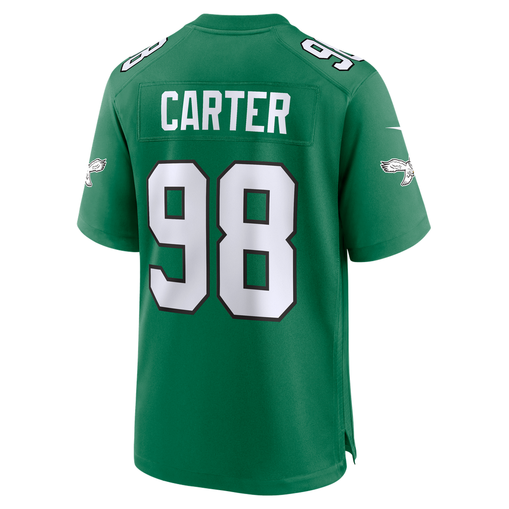 Philadelphia Eagles Jalen Carter Nike White Game Jersey