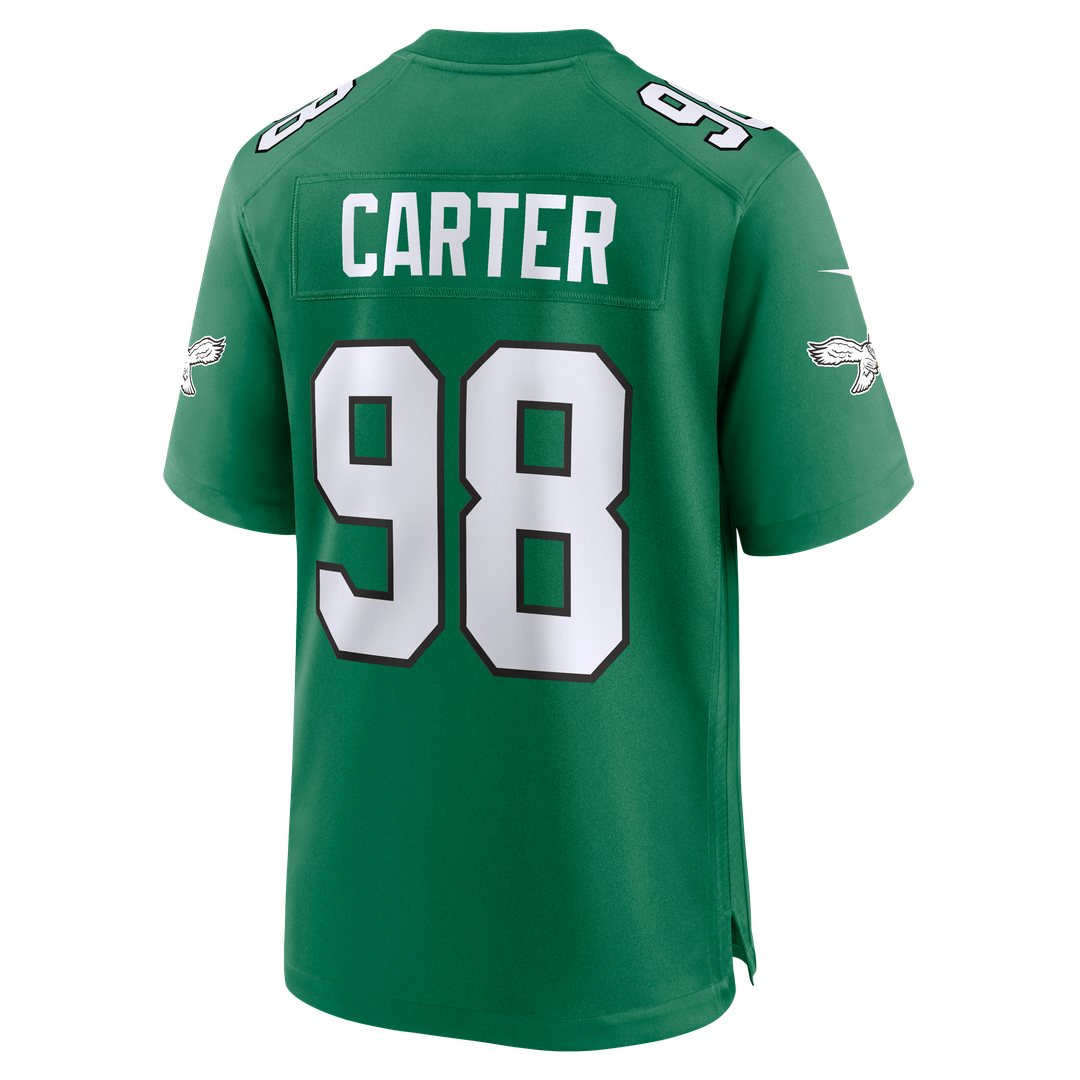 Philadelphia Eagles Jalen Carter Nike White Game Jersey