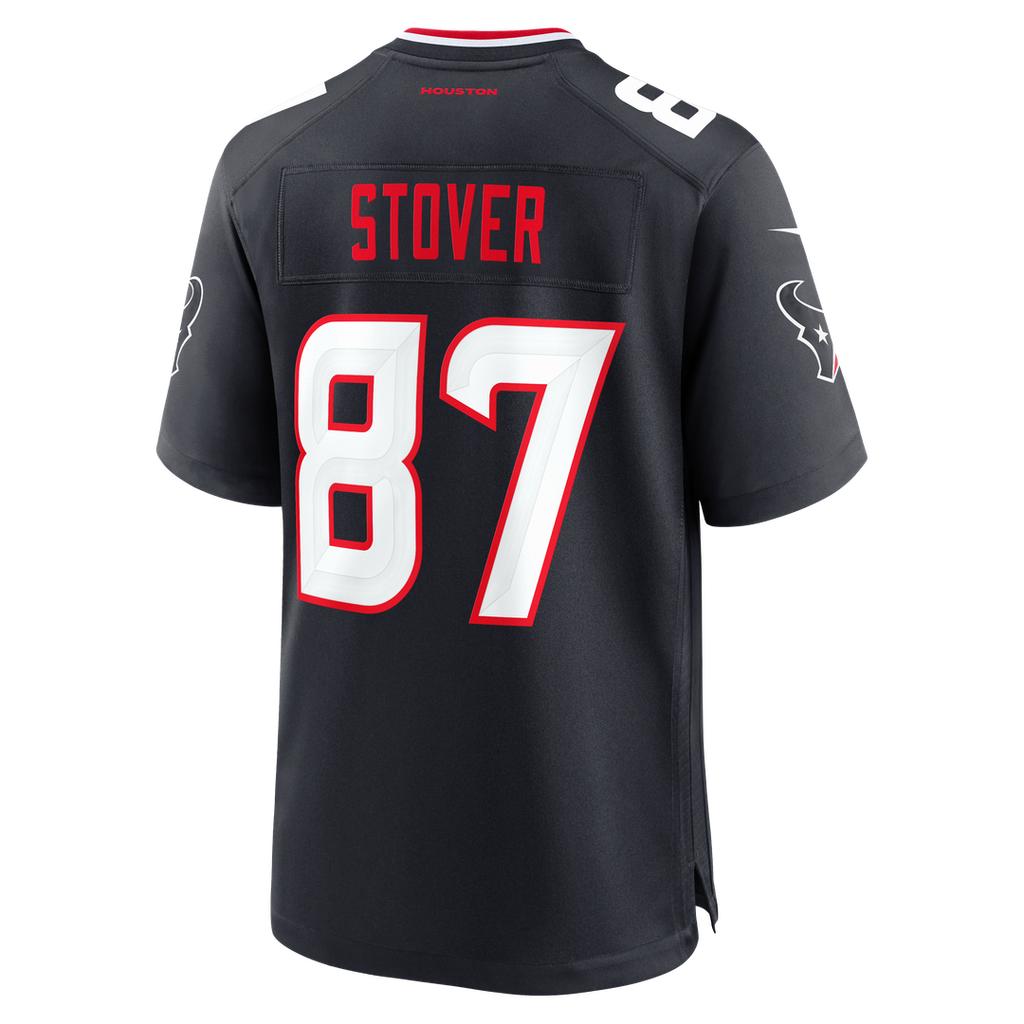 Houston Texans Cade Stover Nike Navy Game Jersey