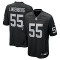Las Vegas Raiders Cody Lindenberg Nike Black Team Game Jersey