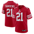 San Francisco 49ers Deion Sanders Nike Scarlet Team Retired Player Game Jersey