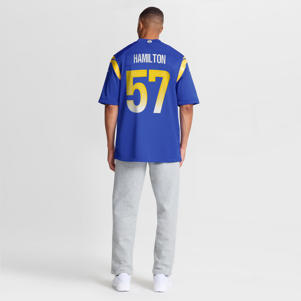 Los Angeles Rams Ty Hamilton Nike Royal Team Game Jersey