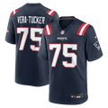 New England Patriots Alijah Vera-Tucker Nike Navy Team Game Jersey
