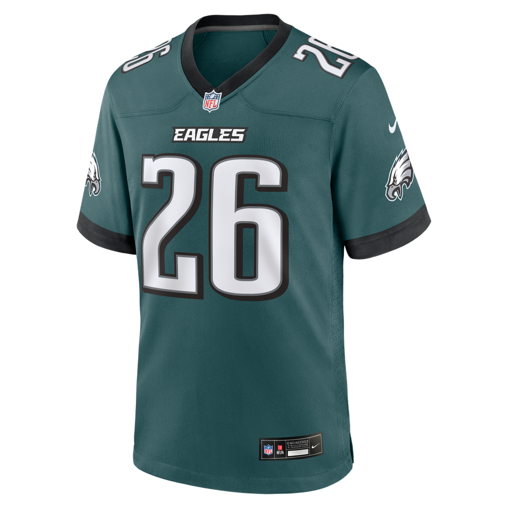 Philadelphia Eagles Saquon Barkley Nike Midnight Green Team Game Jersey