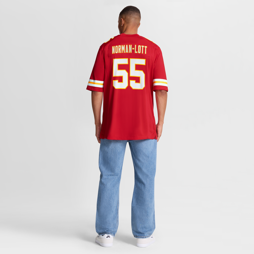 Kansas City Chiefs Omarr Norman-Lott Nike Red Team Game Jersey