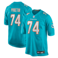 Miami Dolphins Kadyn Proctor Nike Aqua Team Game Jersey