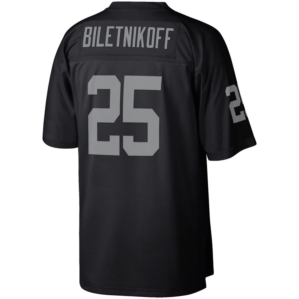 Las Vegas Raiders Fred Biletnikoff Mitchell & Ness Black Retired Player Legacy Replica Jersey