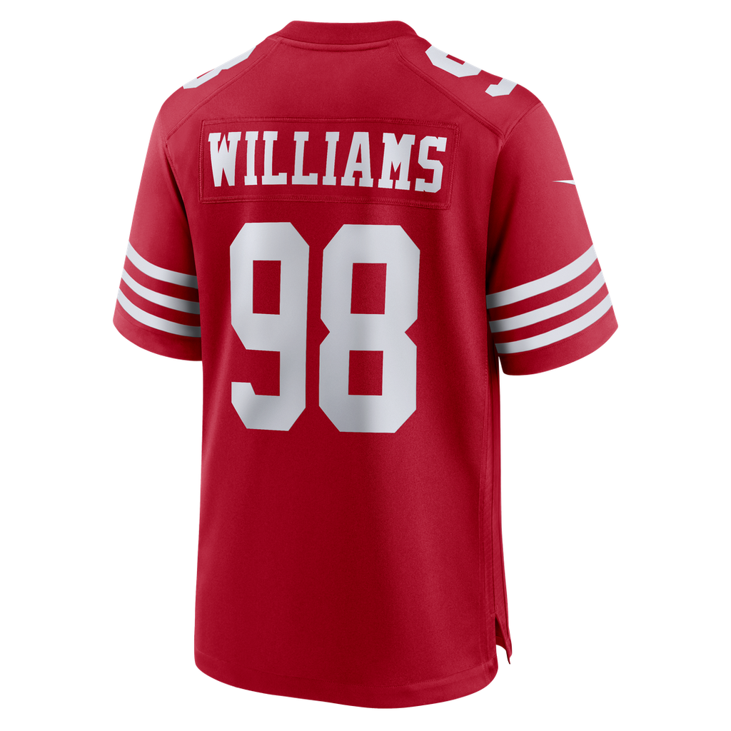 San Francisco 49ers Mykel Williams Nike Scarlet Team Game Jersey
