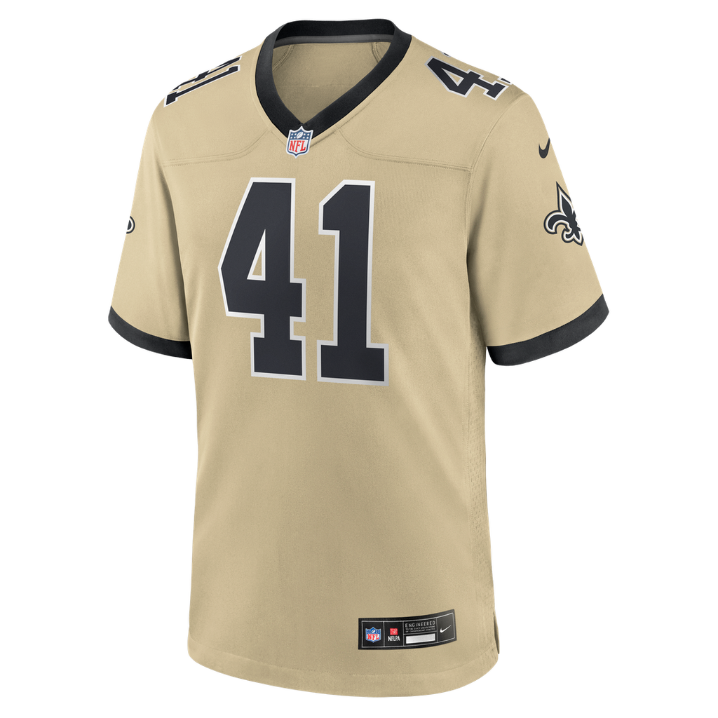 New Orleans Saints Alvin Kamara Nike Black Game Jersey