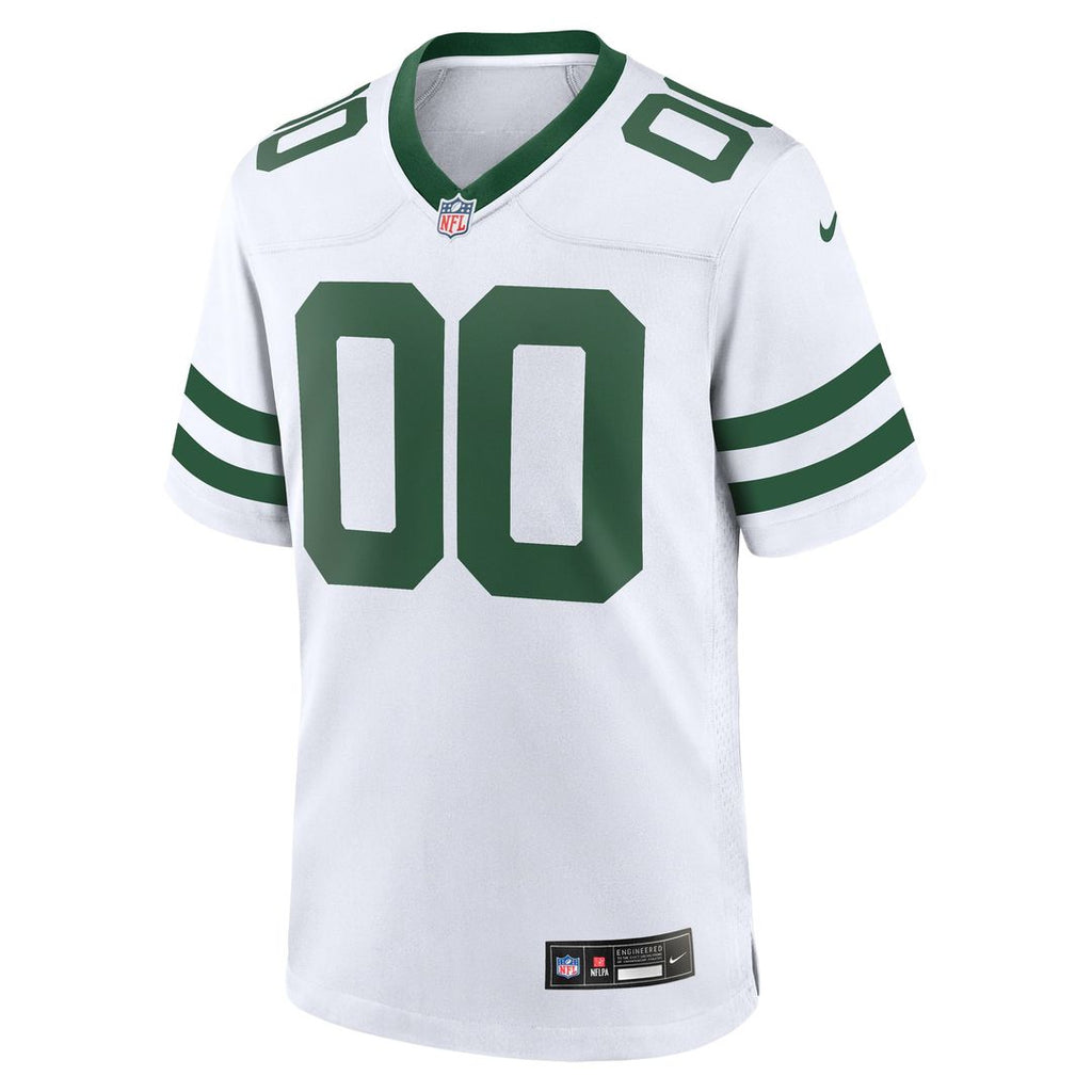 New York Jets Nike Legacy White Custom Game Jersey