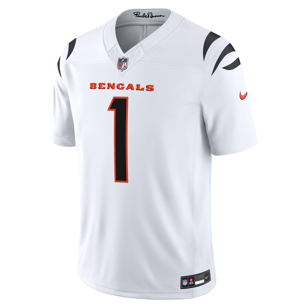 Cincinnati Bengals Ja'Marr Chase Nike Orange Alternate Vapor F.U.S.E. Stitched Limited Jersey