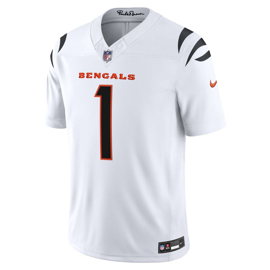 Cincinnati Bengals Ja'Marr Chase Nike Black Team Vapor F.U.S.E. Stitched Limited Jersey