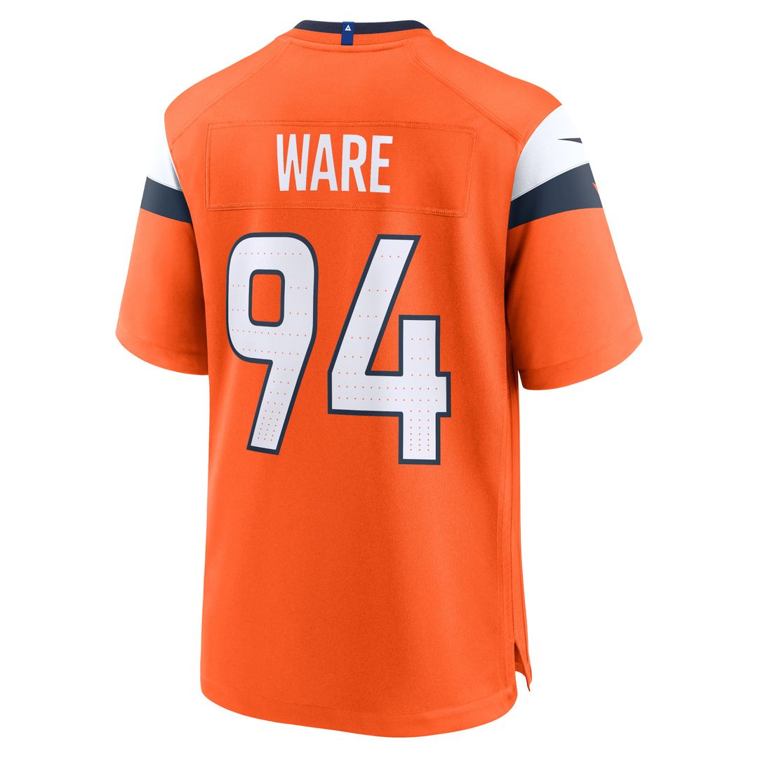 Denver Broncos DeMarcus Ware Nike Orange Team Retired Game Jersey