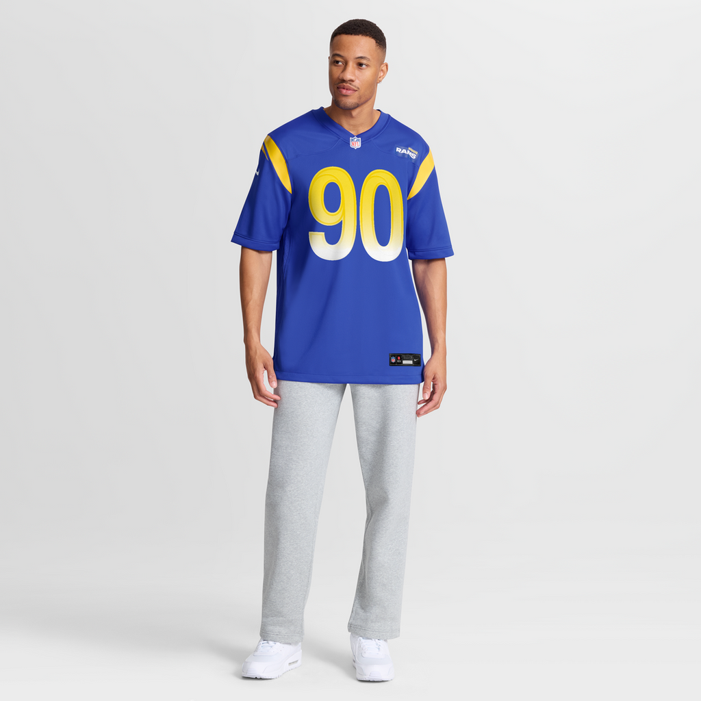 Los Angeles Rams Earnest Brown IV Nike Royal Team Game Jersey