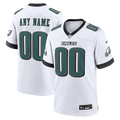 Philadelphia Eagles Nike White White Custom Game Jersey