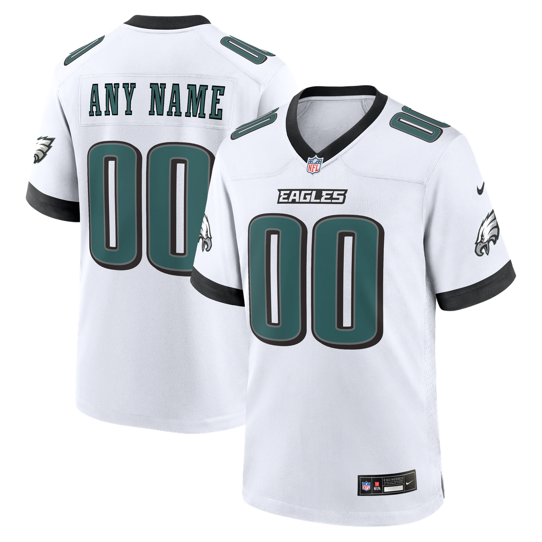 Philadelphia Eagles Nike Midnight Green Team Custom Game Jersey