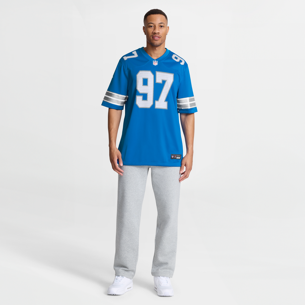 Detroit Lions Aidan Hutchinson Nike White Game Jersey