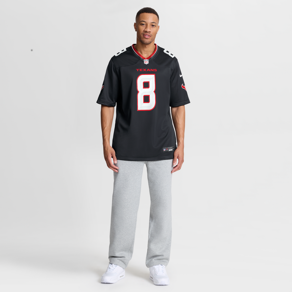 Houston Texans Cade Stover Nike Navy Team Game Jersey