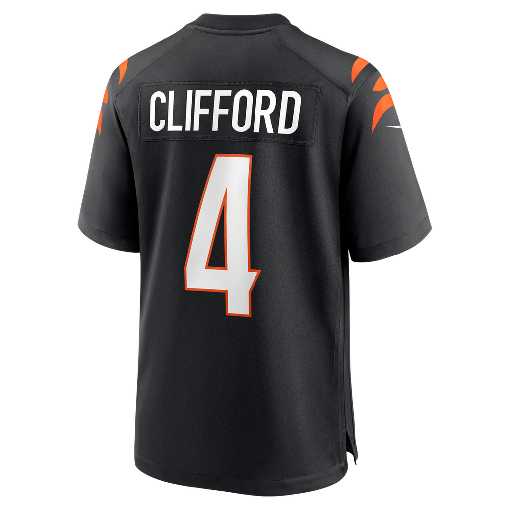 Cincinnati Bengals Sean Clifford Nike Black Team Game Jersey