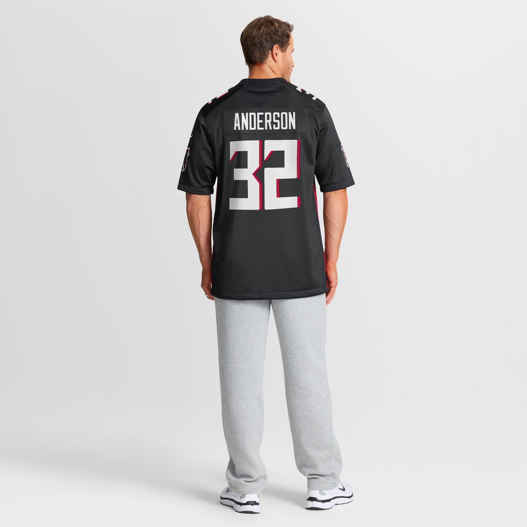 Atlanta Falcons Jamal Anderson Nike Black Game Retired Player Jersey