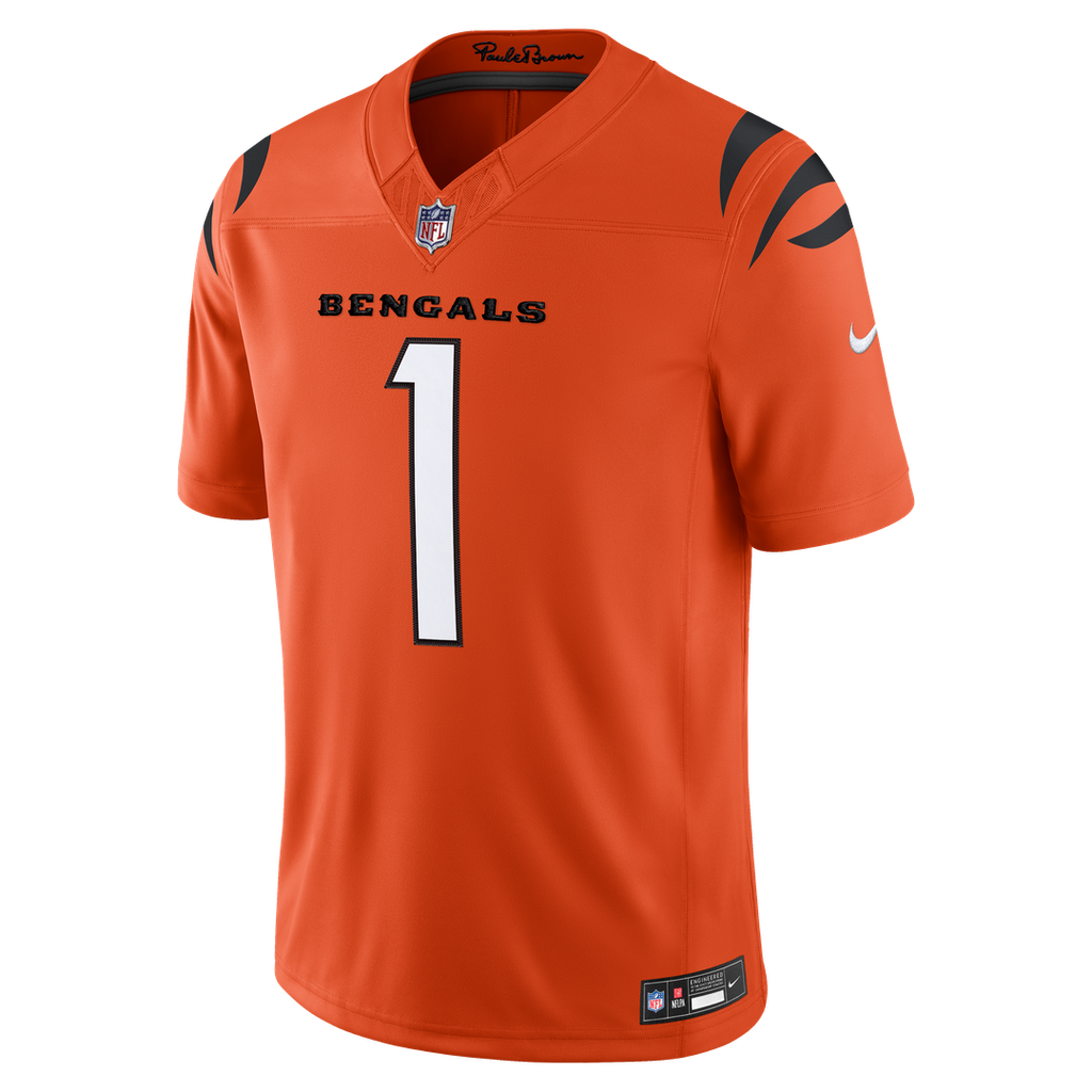 Cincinnati Bengals Ja'Marr Chase Nike Black Team Vapor F.U.S.E. Stitched Limited Jersey
