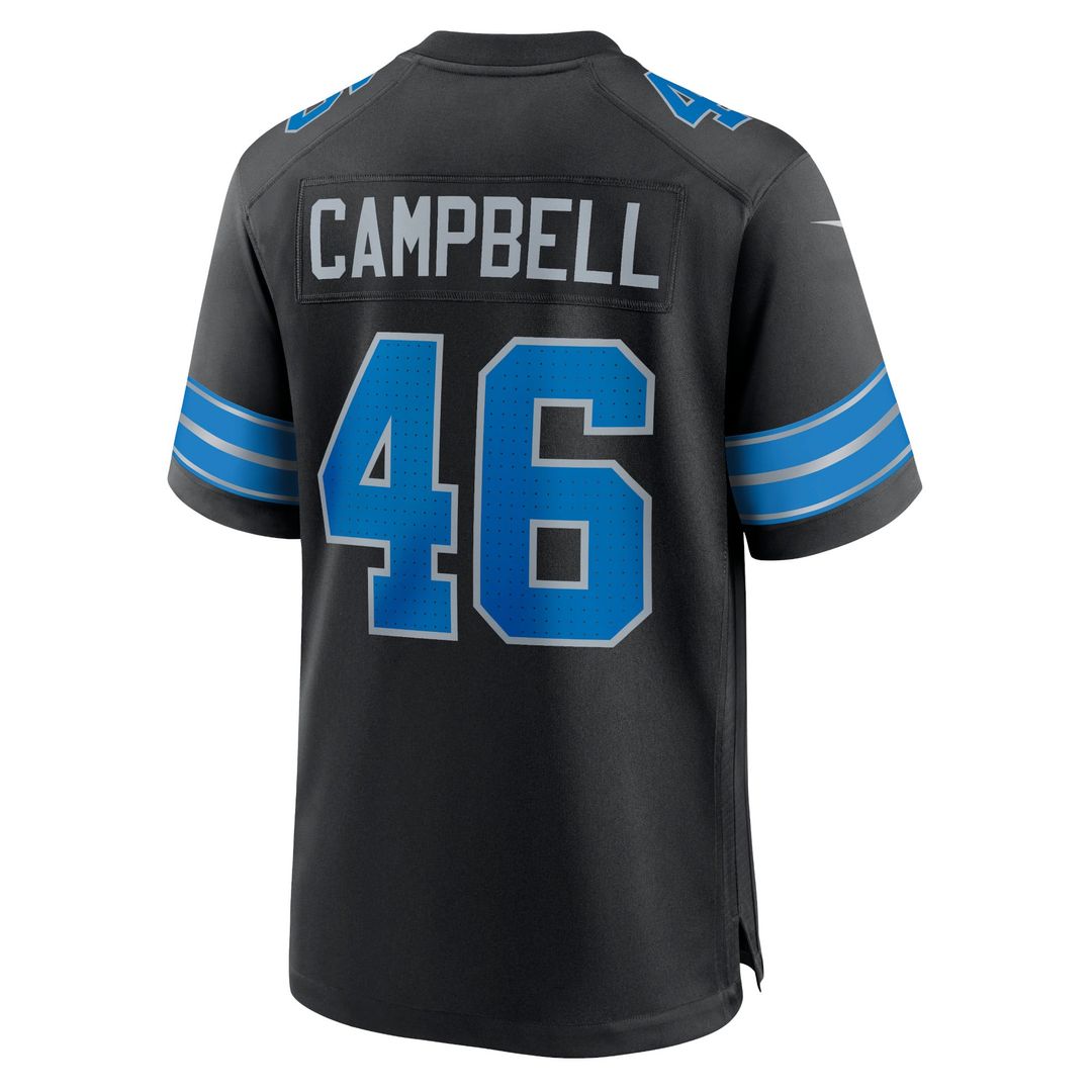 Detroit Lions Jack Campbell Nike White White Game Jersey