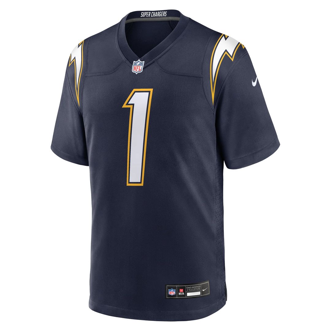 Los Angeles Chargers Quentin Johnston Nike Powder Blue Game Player Jersey