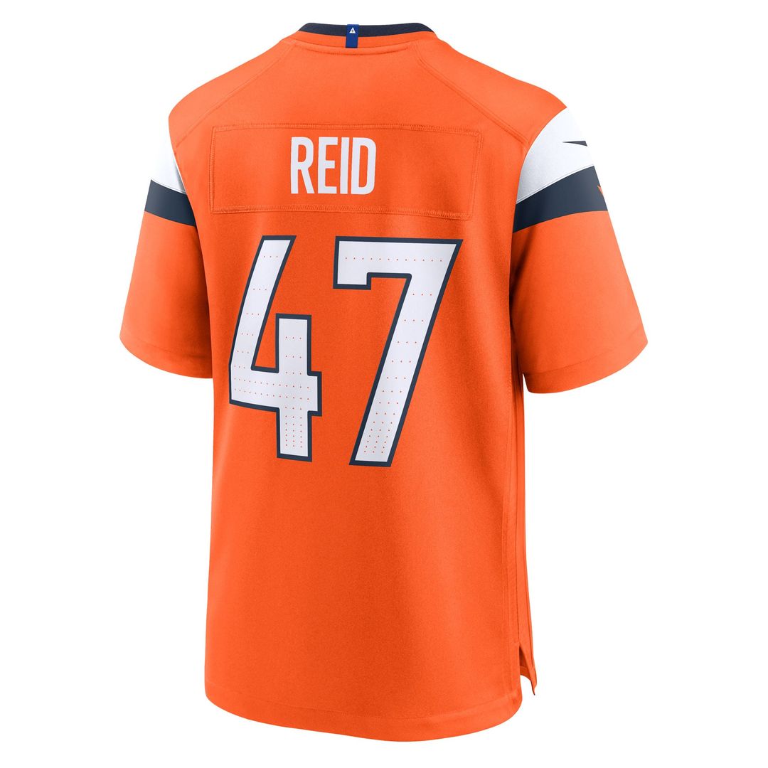 Denver Broncos Karene Reid Nike Orange Team Game Jersey