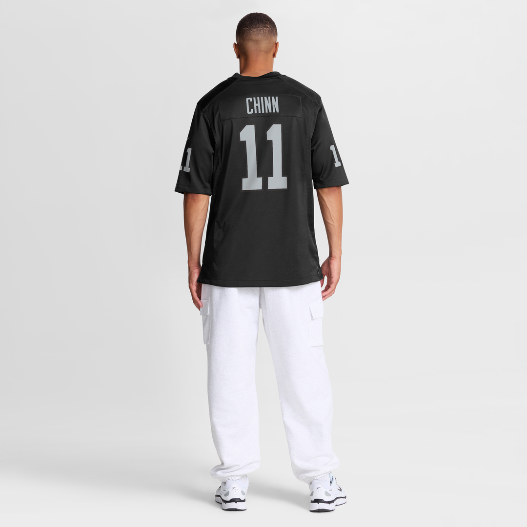 Las Vegas Raiders Jeremy Chinn Nike Black Team Game Jersey