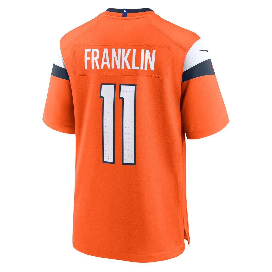 Denver Broncos Troy Franklin Nike Orange Team Game Jersey