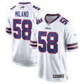 Buffalo Bills Matt Milano Nike White Away Game Player Jersey