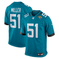 Jacksonville Jaguars Ventrell Miller Nike Teal Game Jersey