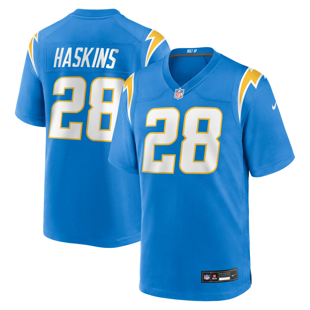 Los Angeles Chargers Hassan Haskins Nike Powder Blue Team Game Jersey