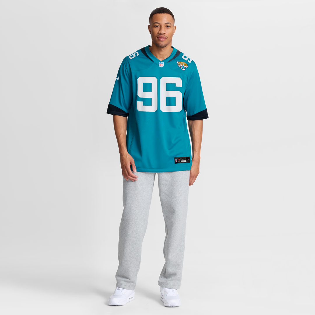 Jacksonville Jaguars Adam Gotsis Nike Teal Game Jersey