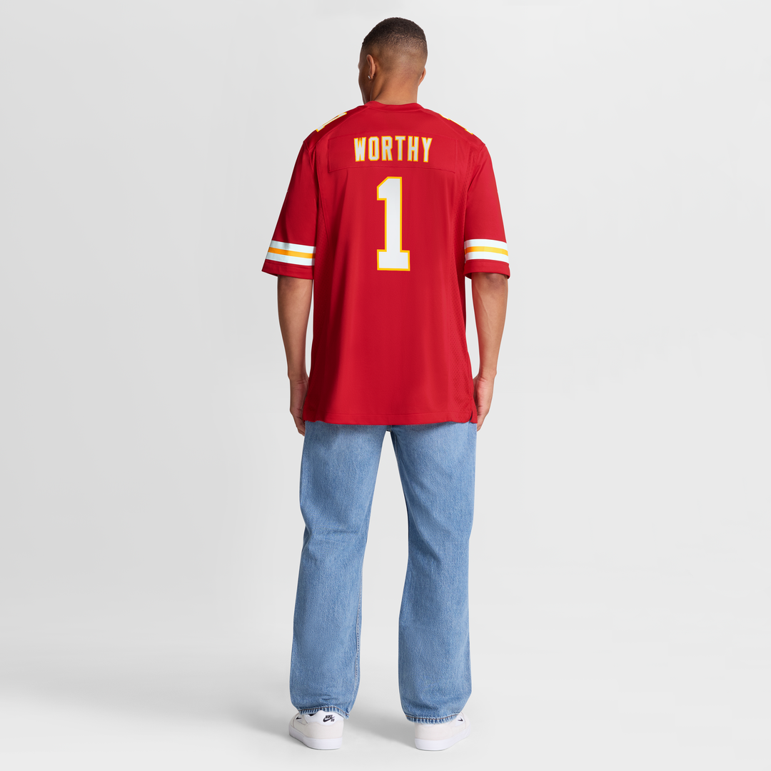 Kansas City Chiefs Xavier Worthy Nike Red Player Game Jersey