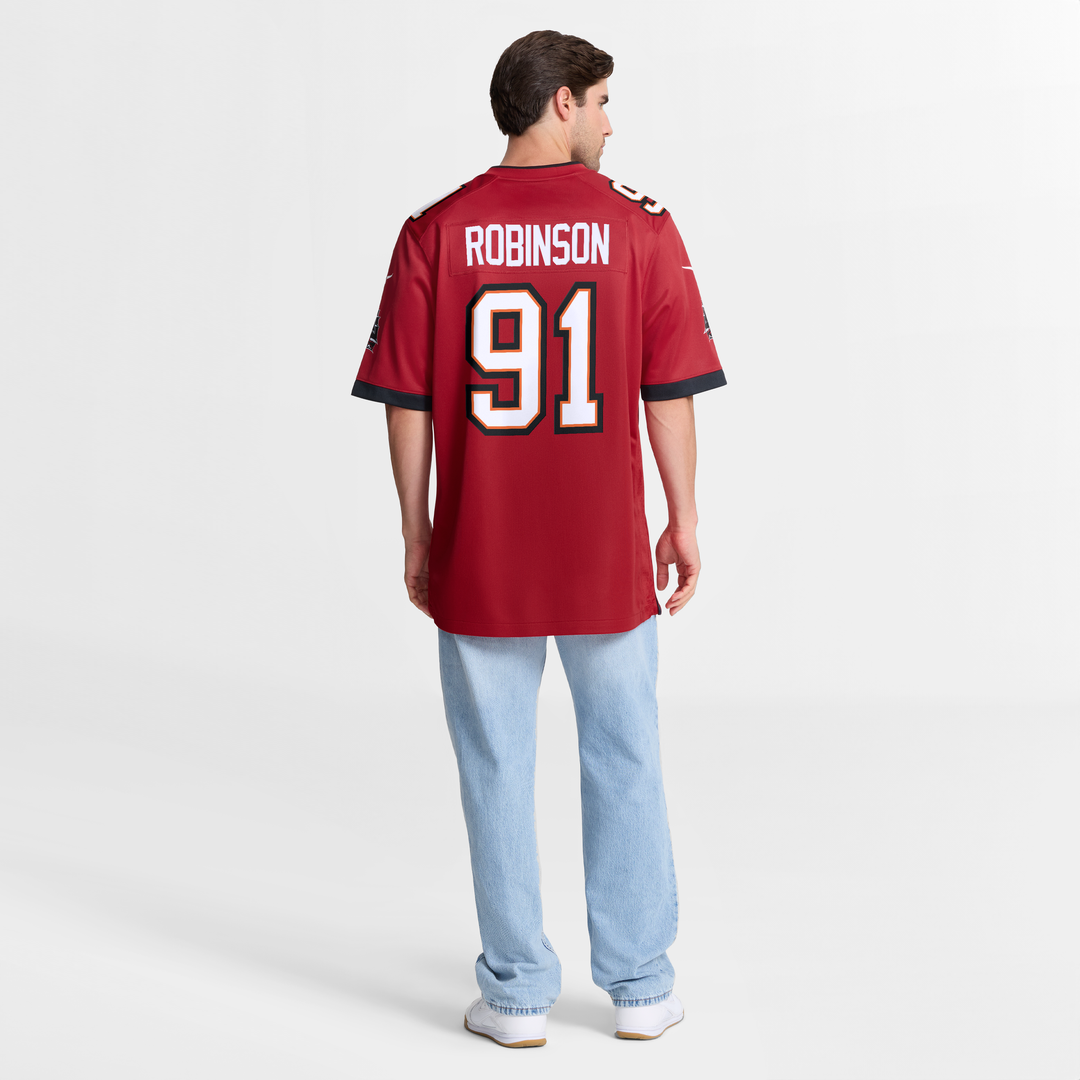 Tampa Bay Buccaneers A'Shawn Robinson Nike Red Team Game Jersey