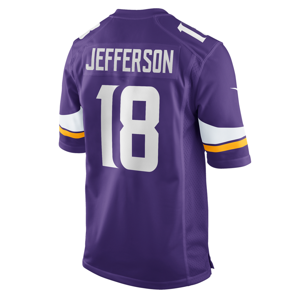 Minnesota Vikings Justin Jefferson Nike White Game Player Jersey