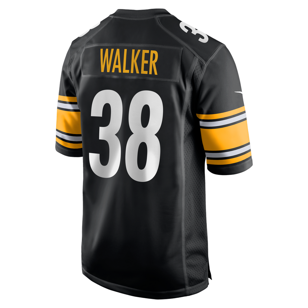 Pittsburgh Steelers Mykal Walker Nike Black Team Game Jersey