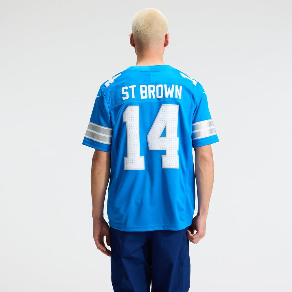 Detroit Lions Amon-Ra St. Brown Nike White Vapor F.U.S.E. Stitched Limited Jersey
