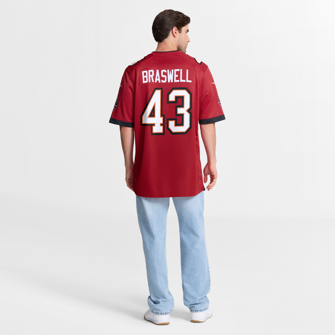 Tampa Bay Buccaneers Chris Braswell Nike Red Game Jersey