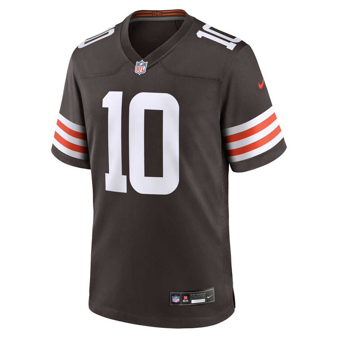 Cleveland Browns Quinshon Judkins Nike Brown 2025 NFL Draft Game Jersey