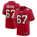 Tampa Bay Buccaneers Luke Goedeke Nike Red Game Player Jersey