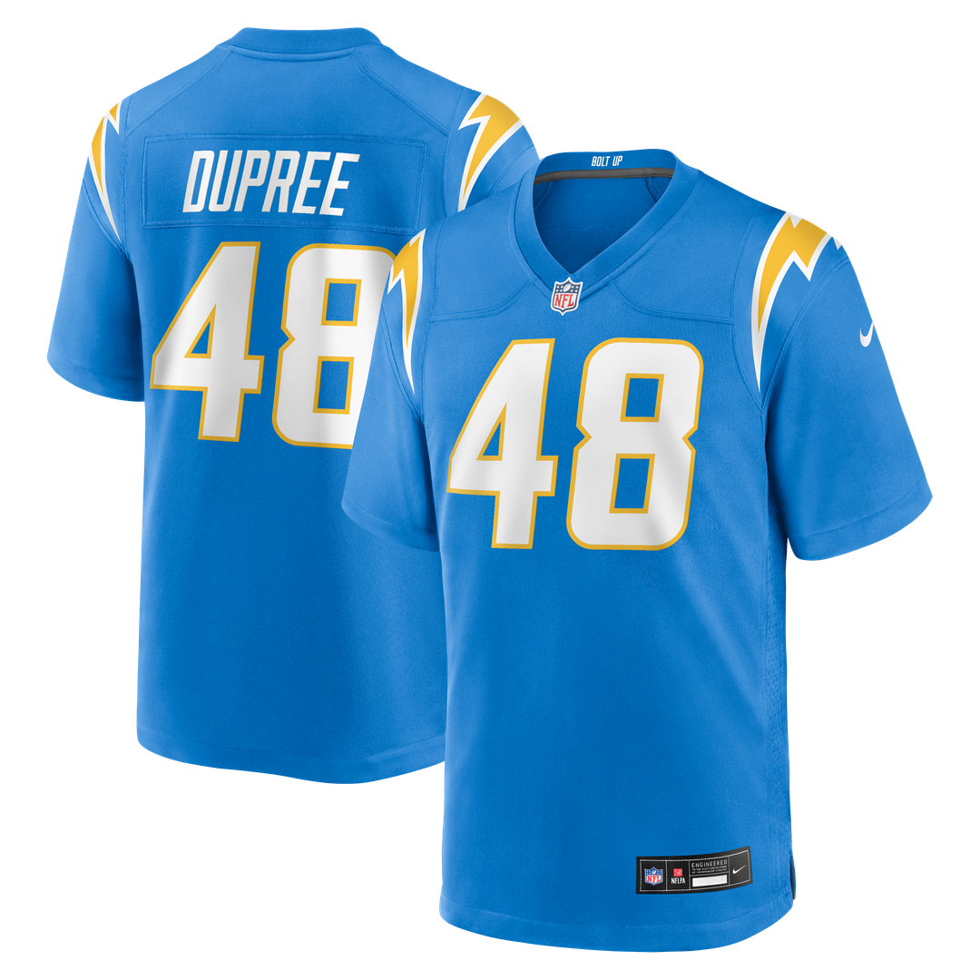Los Angeles Chargers Bud Dupree Nike Powder Blue Team Game Jersey