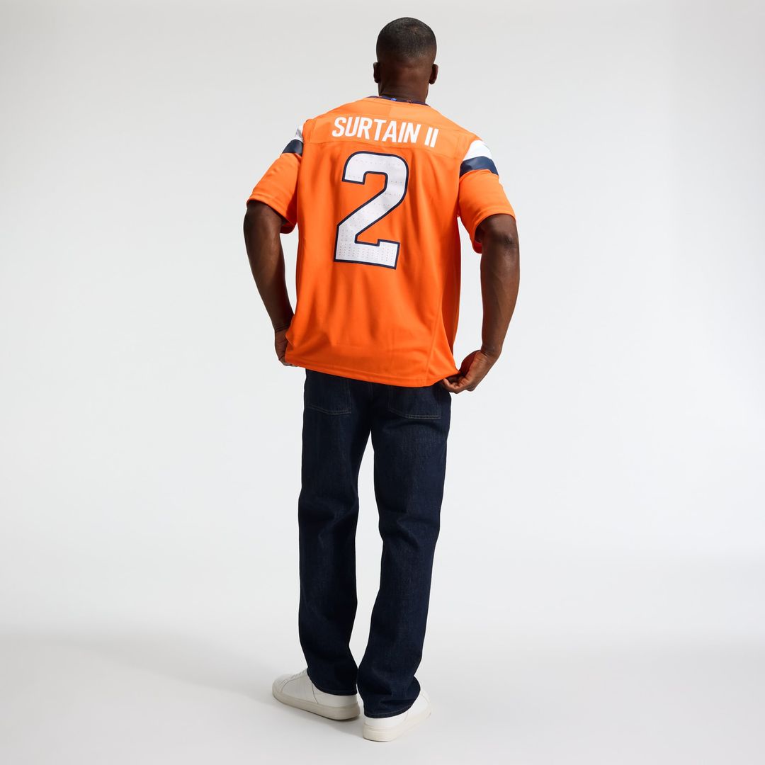 Denver Broncos Pat Surtain II Nike Navy Alternate Vapor F.U.S.E. Stitched Limited Jersey